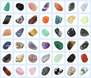Tumbled Gemstones Identification Chart