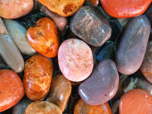 beach tumbled stones