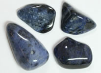 dark blue stone with gold flecks