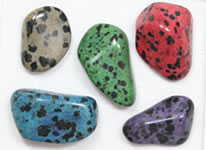 Green and black deals speckled stone