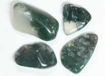 green and white agate