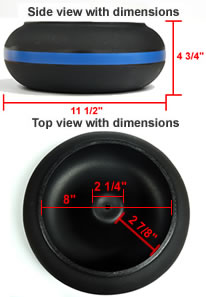 Thumler's 18lb vibratory bowl measurements