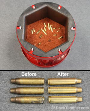 How often to replace media in a brass cleaning tumbler