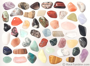 50 different tumbled stone collections