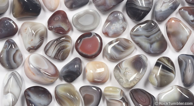 Polished Gray Banded Agate