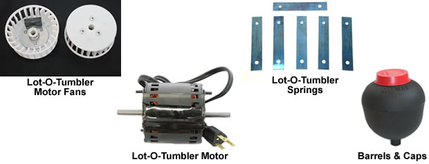 Rock tumbler parts