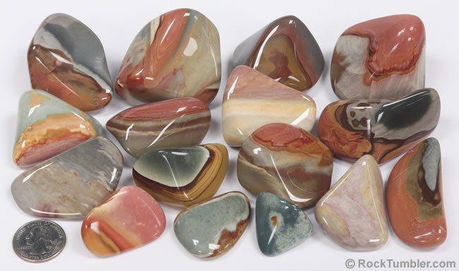 Tumbled Stones - polychrome jasper