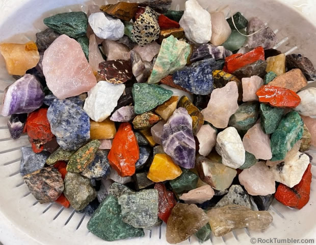 4 Pounds of Tumbling Rough Gem Mix Gemstone Rough Rock for Tumbling,  Lapidary, Rock/stone Collecting, Natural Tumble Rough Rockhounds 