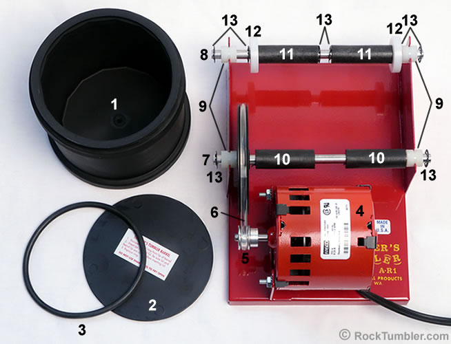 Thumler's A-R1 tumbler parts diagram