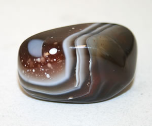 Blotches in Botswana agate