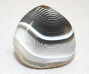 black and white banded agate