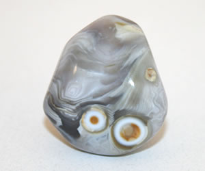 Botswana agate with big eyes