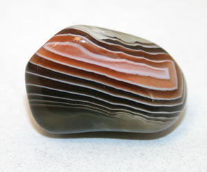 Orange Botswana agate