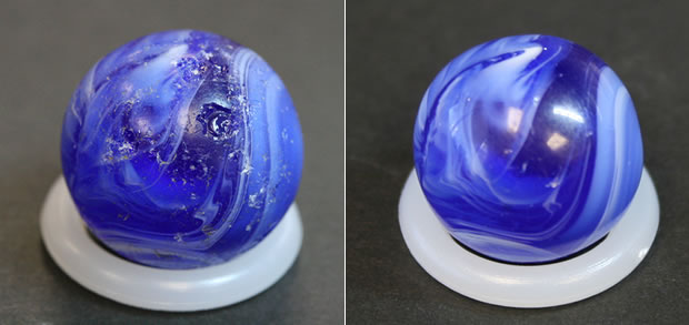 Tumbled blue marble