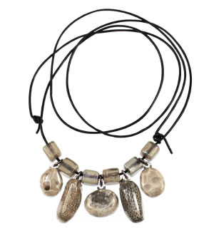 Petoskey stone necklace