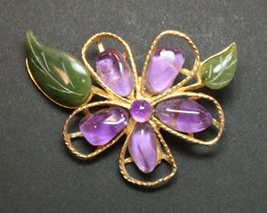 Swoboda flower brooch