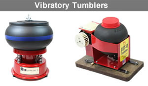 Vibratory rock tumblers