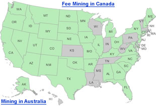 Fee Mining and Digging for Gems, Minerals, Gold, Crystals