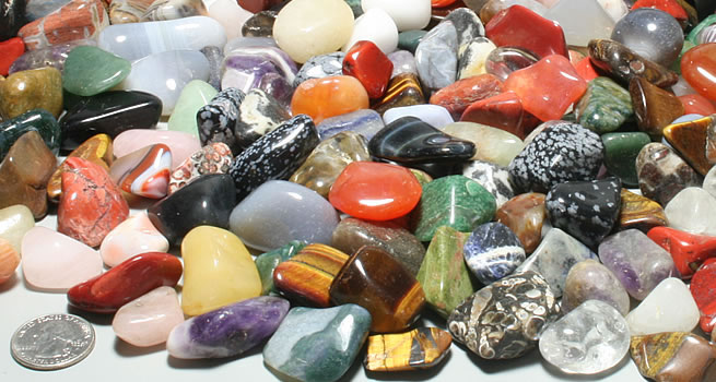 Large polished stones