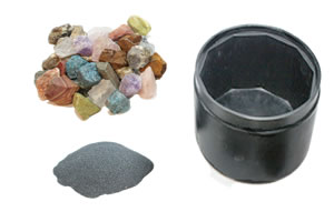 diy rock tumbler grit