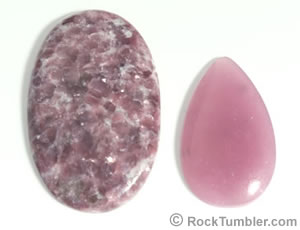 Lepidolite cabochons