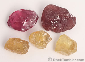 rough garnet stone