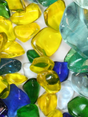 tumbled glass