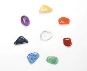Tumble-polished stones