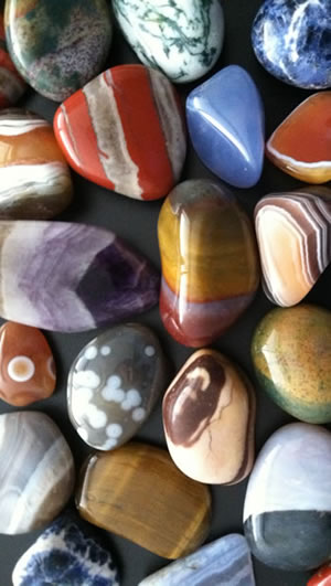 Large tumbled stones